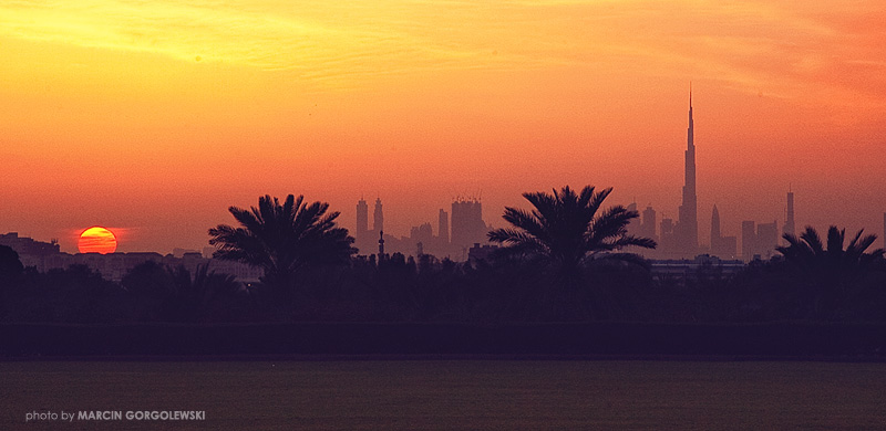 dubai,sunset,khalifa